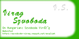 virag szvoboda business card